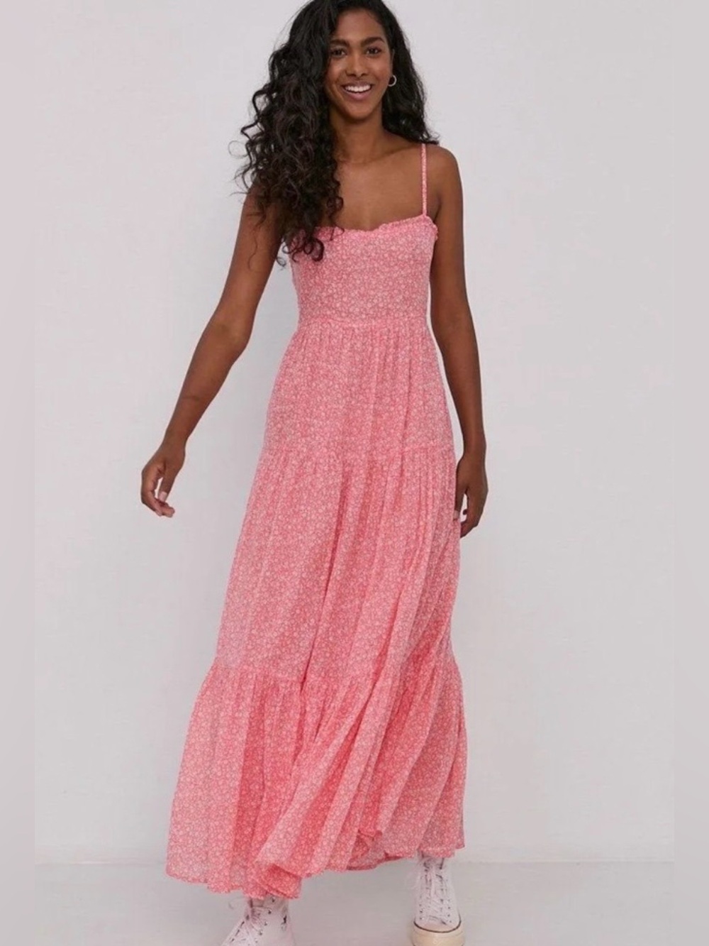 NWT Billabong x Wrangler Vintage Rose Floral Maxi Dress Size Small